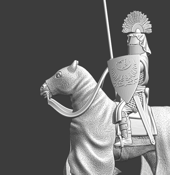 Mounted Medieval polish Knight